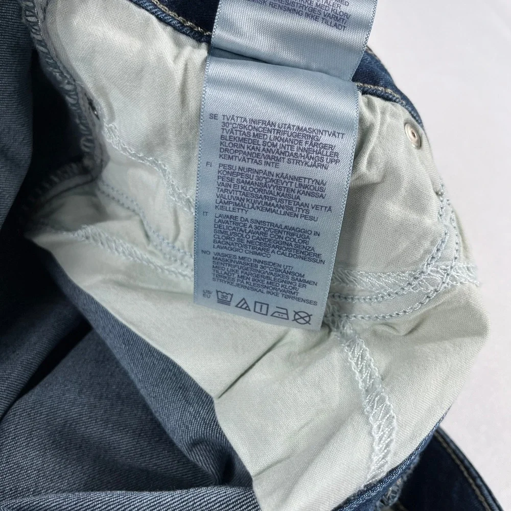 NYDJ‎ Sheri Slim Jeans Lift Tuck Technology Dark Wash Stretch Denim Size 12